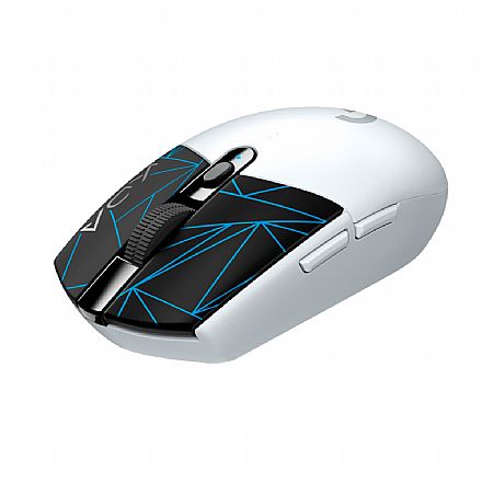 Mouse - Mouse Gamer Logitech G305 League of Legends KDA Edition - G HUB - 12000dpi - 6 Botões - Lightspeed - 910-006052