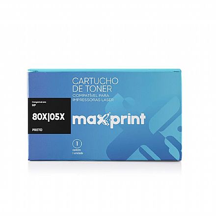 Toner - Toner compatível HP CE505X / CF280X Preto - Maxprint 5612474 - LaserJet Pro 400 400/M401/M401A/M401D/M401N/M401DN/M401DNE/M401DW/MFP M425/MFP M425DN/MFP M425DW