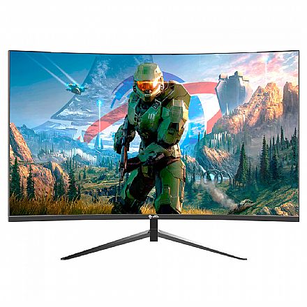 Monitor - Monitor Gamer 27" Ninja Rinnegan Curvo - QHD 2560x1440 VA - 165Hz - 1ms - FreeSync - Suporte VESA - HDMI/DisplayPort - MGN-004-27S