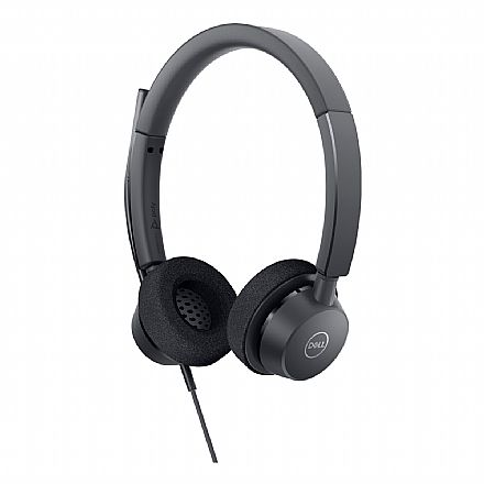 Fone de Ouvido - Headset Dell Pro WH3022 - Controle de Volume - Cancelamento de Ruído - USB - Preto