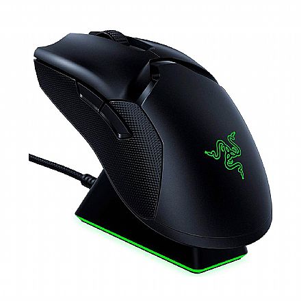 Mouse - Mouse sem Fio Razer Viper Ultimate - 20000dpi - 8 Botões Programáveis - HyperSpeed e USB - RGB Chroma - Switch Optico - com Dock - Preto - RZ01-03050100-R3U1