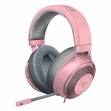 Fone de Ouvido - Headset Gamer Razer Kraken - 7.1 Surround - para Console e PC - Conector P2 - Driver 50mm - Rosa - RZ04-02830300-R3M1