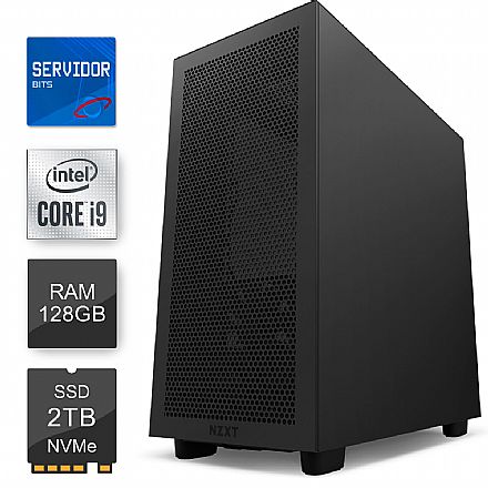 Servidor - Servidor Bits 2024 - Intel® Core i9 10900F, RAM 128GB non-ECC, SSD 2TB NVMe