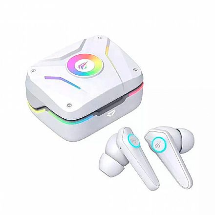 Fone de Ouvido - Fone de Ouvido Bluetooth Earbud Havit TW952 - Iluminação LED - Branco - HVTWS-TW952 PRO RGB-WH