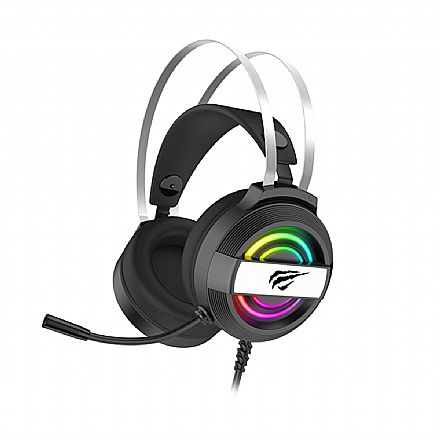 Fone de Ouvido - Headset Gamer Havit H2026D - Conector P2 - Iluminação RGB - Preto - HV-H2026D