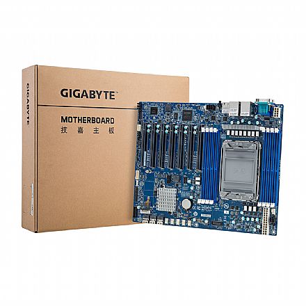 Placa Mãe para Intel - Placa Mãe para Servidor Intel Xeon Gigabyte MU72-SU0 - (LGA 4189 - DDR4 ECC) - Chipset C621A - Dual LAN