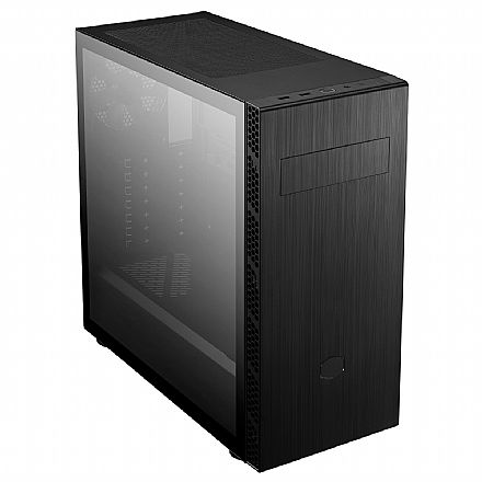 Gabinete - Gabinete Cooler Master Masterbox MB600L V2 - Lateral em Vidro Temperado - Preto - MB600L2-KG5N-S00