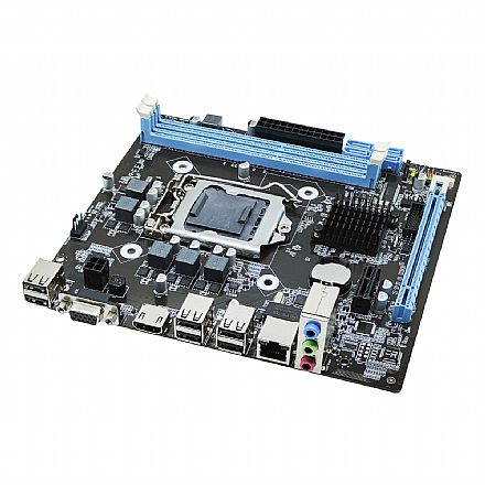 Placa Mãe para Intel - Placa Mãe Bluecase BMBH55-G2HGBLK (LGA 1156 DDR3) - Chipset Intel H55 - Micro ATX - OEM