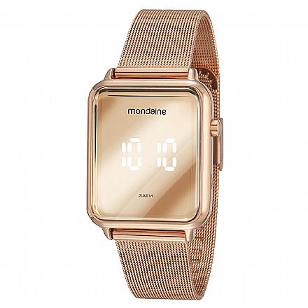 Beleza e Cuidado Pessoal - Relógio Feminino Mondaine Digital Led Rosé - 32171LPMVRE2