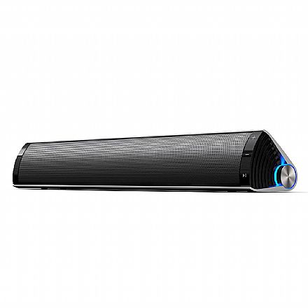 Caixa de Som - Caixa de Som Portátil Edifier MF200 - Bluetooth 5.0, USB, Conector P2 - 8W RMS - Prata