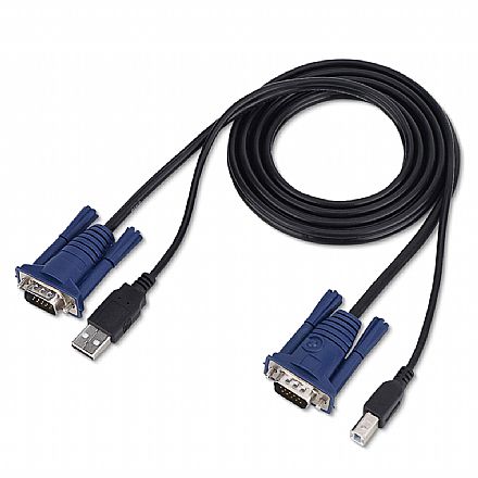 Cabo & Adaptador - Cabo KVM USB/VGA - 1,5 metros - Comtac 28119377