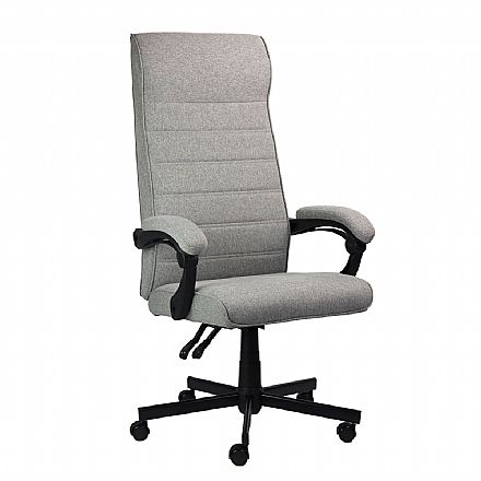 Cadeiras - Cadeira de Escritório Ergonomica PCYes Magnus - Ajuste de altura - Inclinação 135° - Cinza - PCEMAGCZ
