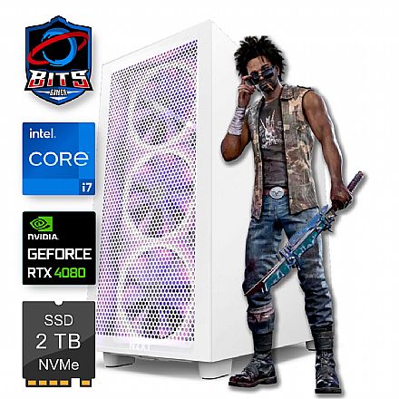 Computador Gamer - PC Gamer Bits 2025 - Intel i7 14700F, 64GB, SSD 2TB, Video GeForce RTX 4080 - Windows 11