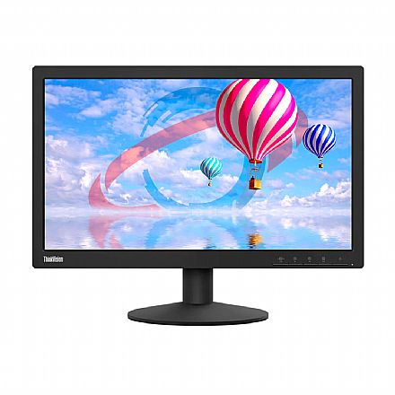 Monitor - Monitor 19.5" Lenovo E20-1B - Painel TN - 1600 x 900 - 2ms - Suporte VESA - HDMI/VGA - 63A0KAR1BR