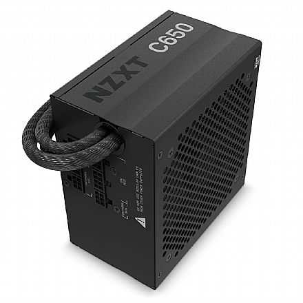 Fonte - Fonte 650W NZXT C Series - Semi Modular - Eficiência 80% - 80 PLUS® Bronze - PA-6B1BB-US