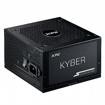 Fonte - Fonte 750W XPG Kyber - Eficiência 80% - 80 PLUS® Gold - KYBER750G-BKCBR-SF