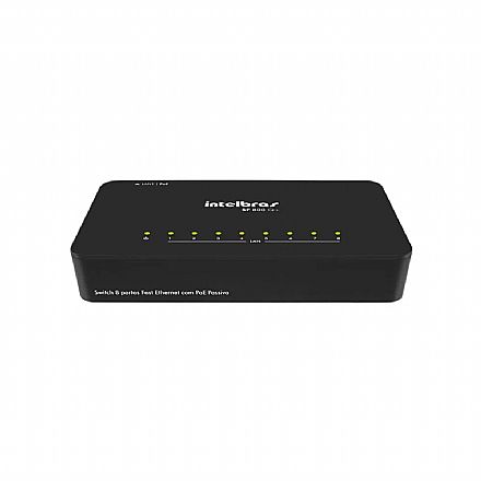 Rede Switch - Switch 8 Portas Intelbras SF 800 Q+ - 10/100Mbps - Preto