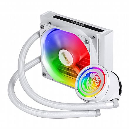 Water Cooler - Water Cooler PCYes Nix 2 White aRGB (AMD / Intel) - 120mm - Iluminação aRGB - Branco - PCYWCNIX120W