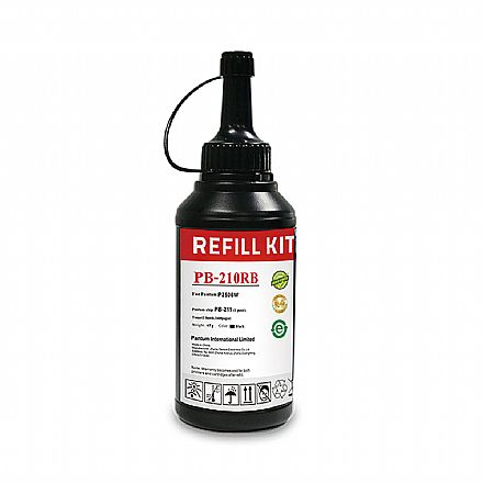 Toner - Refil para Toner Elgin Pantum P210R - Preto - para P2500W / M6550NW - PB210RB