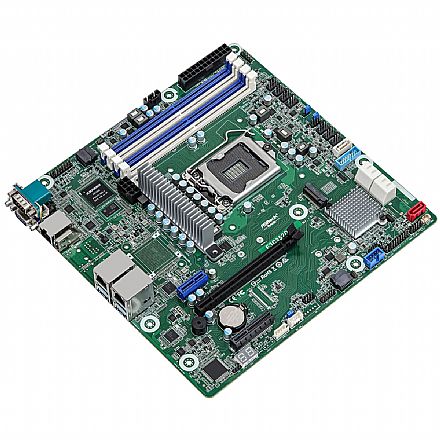 Placa Mãe para Intel - Placa Mãe para Servidor Intel Xeon ASRock E3C252D4U - (LGA 1200 - DDR4 ECC) - Chipset C252 - Dual LAN