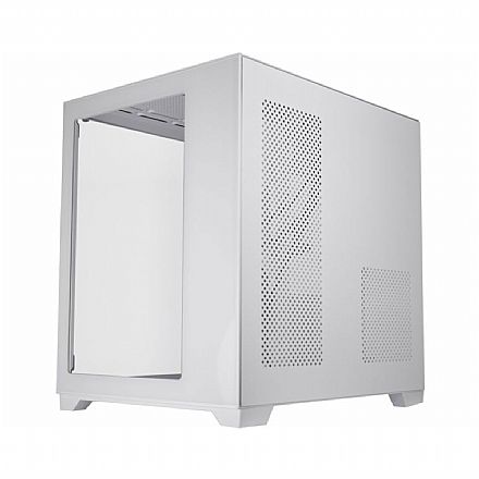 Gabinete - Gabinete Gamer K-Mex Space Z White W1AD - Lateral e Frontal em Vidro Temperado - USB 3.0 - Micro ATX - Branco