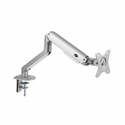 Suporte de Monitor/TV - Suporte para Monitor / TV até 35" - Articulado de Mesa e Ajuste de Altura - Prata - ELG F82LG