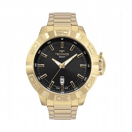Beleza e Cuidado Pessoal - Relógio Masculino Technos Legacy Dourado - 2415DR/1D