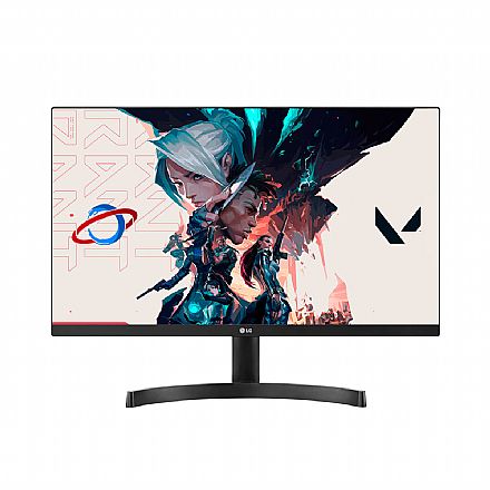 Monitor - Monitor 23.8" LG 24ML600M-B - Painel IPS - Full HD - 75Hz - 1ms - Suporte VESA - FreeSync - HDMI/VGA