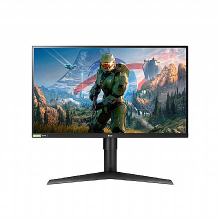 Monitor - Monitor Gamer 27" LG 27GN750-B - Full HD IPS - FreeSync/G-Sync - 240Hz - 1ms - HDR 10 - HUB USB 3.0 - HDMI/DisplayPort