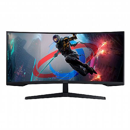 Monitor - Monitor Gamer 34" Samsung Odyssey G5 Curvo - QHD Ultrawide 3440x1440 - 165Hz - 1ms - HDR10 - FreeSync Premium - LC34G55TWWLXZD