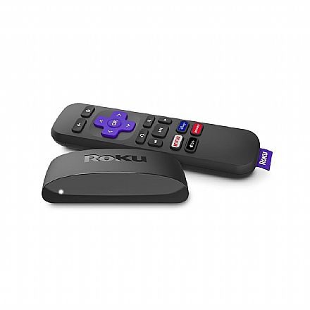 Players de Midia - Smart Box Streaming Player - Roku Express 4K - com Controle Remoto - Transforme TV em Smart TV - Streaming Wi-Fi - HDMI - 3940BR2