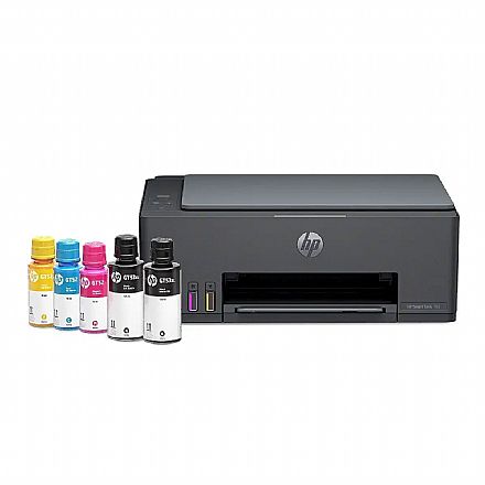 Multifuncional - Multifuncional HP Smart Tank 581 - 110V - USB, Wi-Fi, Wi-Fi Direct - Impressora, Copiadora e Scanner - 4A8D5A