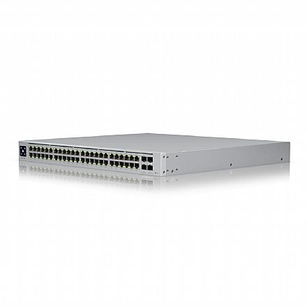 Rede Switch - Switch 48 Portas Ubiquiti UniFi Pro G2 - 48 Portas Gigabit - 4 Portas SFP Gigabit - PoE++ - Layer 3 - Gerenciável - USW-Pro-48-PoE