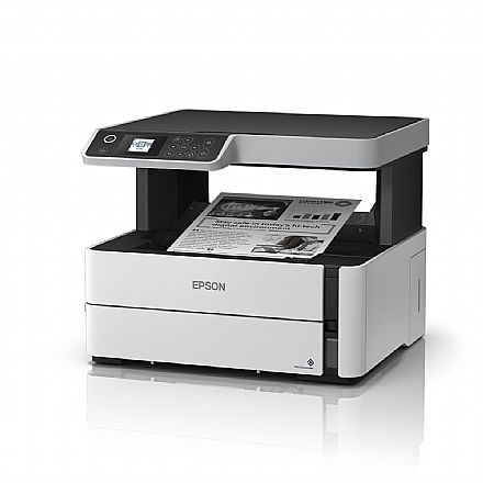 Multifuncional - Multifuncional Epson EcoTank M2170 Mono - com Tanque de Tinta - Duplex Frente e Verso - USB, Rede, Wi-Fi - Impressora, Copiadora e Scanner