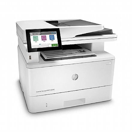 Multifuncional - Multifuncional Laser HP LaserJet E42540F - 110V - Duplex Frente e Verso - USB, Rede, Wi-Fi, Wi-Fi Direct® - Impressora, Copiadora, Scanner e Fax - 3PZ75A