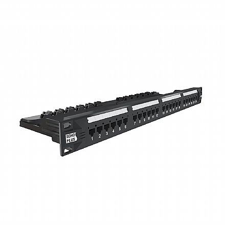 Rede Switch - Patch Panel 24 Portas Cat 5e - T568A/B - Furukawa Soho Plus 35050438