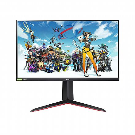 Monitor - Monitor Gamer 27" LG Ultragear 27GN65R-B - Full HD IPS - FreeSync/G-Sync - 144Hz - 1ms - HDR 10 - HDMI/DisplayPort