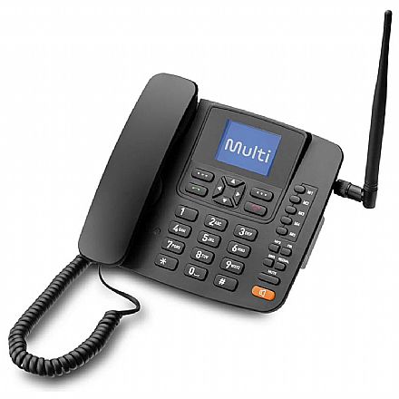 Telefonia fixa - Telefone Celular Rural Fixo de Mesa - 4G - Display 2,4" - Multilaser RE506