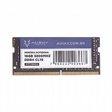 Memória para Notebook - Memória SODIMM 16GB DDR4 3200MHz - para Notebook - CL19 - HTCQ004