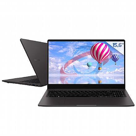 Notebook - Notebook Samsung Book 2 - Intel i3 1215U, RAM 12GB, SSD 1TB, Tela 15.6" Full HD IPS, Rede RJ45, Windows 11 - NP550XED-KT3BR