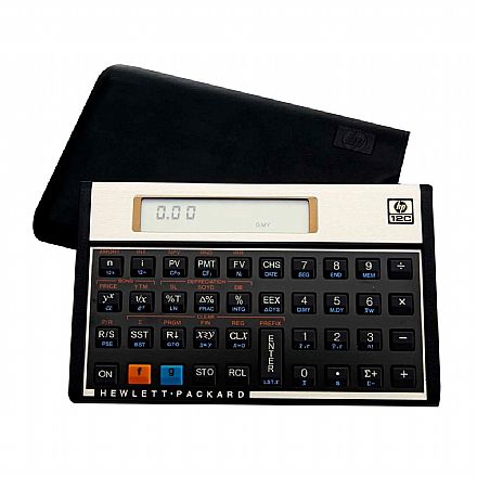 Suprimentos - Calculadora Financeira HP 12C Gold - mais de 120 funções - Visor LCD - RPN e ALG