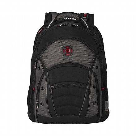 Mochila / Bolsas - Mochila Wenger Synergy - para notebook e Tablet - Preta e Cinza - 600635