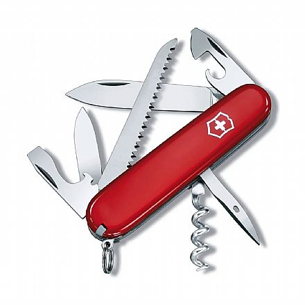 Ferramenta - Canivete Victorinox Camper - com 13 funções - Vermelho - 1.3613