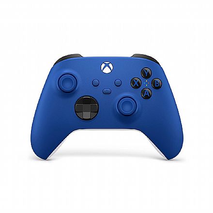 Joystick & Volante - Controle Microsoft Xbox Series - Sem Fio com Bluetooth - Shock Blue - QAU-00065