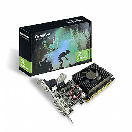 Placa de Vídeo - GeForce G210 1GB GDDR3 64bits - Winnfox - G210-1GD3
