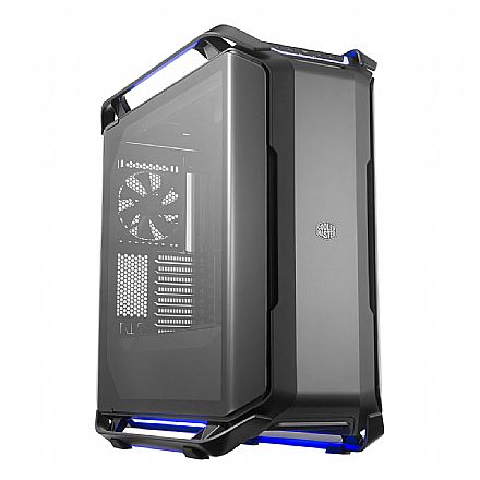 Gabinete - Gabinete Gamer Cooler Master Cosmos C700P Black Edition - Lateral em Vidro Curvo - USB 3.2 - Full Tower - RGB - 3 Coolers Inclusos - Preto - MCC-C700P-KG5N-S00