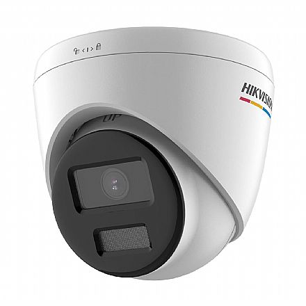 Segurança CFTV - Câmera de Segurança IP Hikvision ColorVu DS-2CD1347G0-L - Dome - Lente 2.8mm - Quad HD - Sensor 1/2.7" - Proteção contra chuva IP67