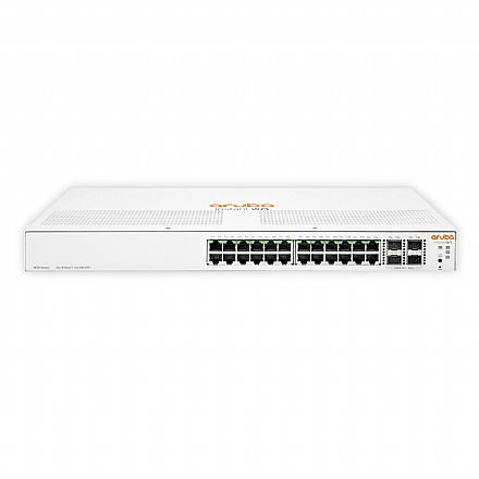 Rede Switch - Switch 24 Portas HPE Aruba Instant On 1930 - Gerenciavel - 24 portas Gigabit + 4 portas SFP+ - JL682A