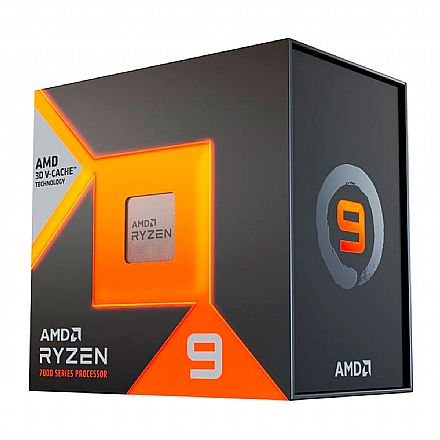 Processador AMD - AMD Ryzen 9 7950X3D - 16 Núcleos - 32 Threads - 4.2GHz (Turbo 5.7 GHz) - Cache 128MB- AM5 - TDP 120W - 100-100000908WOF