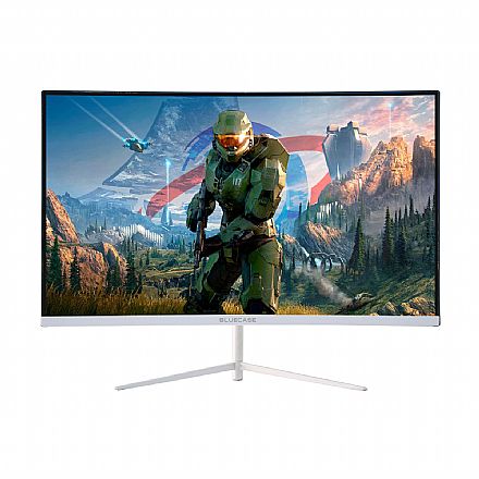 Monitor - Monitor Gamer 27" Bluecase HiperView Curvo - Full HD VA - 1ms - 165Hz - Freesync - HDMI/DisplayPort - Branco - BM27FFD1GCW